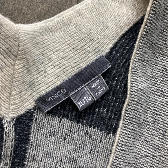 Vince Multicolour Oversized Wool Cashmere Cardigan - Picture 9 of 9